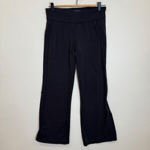 Athleta Black Bootcut Yoga Pants Cropped Leggings Athletic Comfort MP